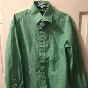 Green Izod Boys Button Down